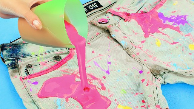 Как отстирать краску с одежды, как очистить одежду от краски в домашних условиях
